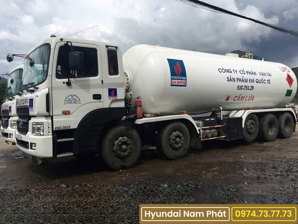 Xe Bồn Xitec 28,5 Khối Chở LPG Hyundai HD360